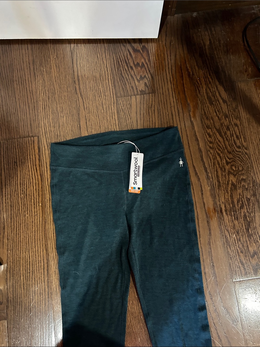 Smartwool Teal Seamless Leggings Sz L - Picture 4 of 4
